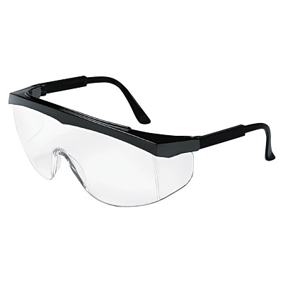 MCR Safety S21 Series Protective Eyewear, Clear Lens, Anti-Fog, Chrome Frame, Metal