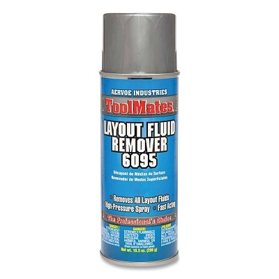Aervoe Industries Crown ToolMates 6095 Layout Fluid Remover, 16 oz, Aerosol Can, Ketone Odor