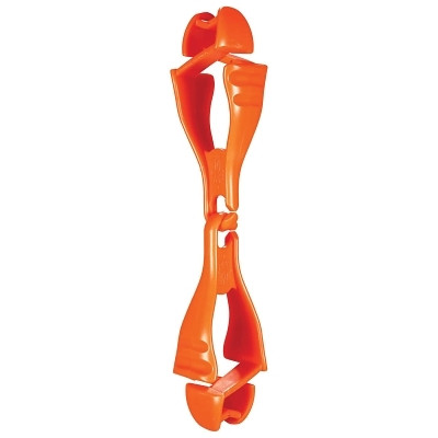 Ergodyne Squids® 3400 Glove Clip Holder with Dual Clips, Hi-Viz Orange
