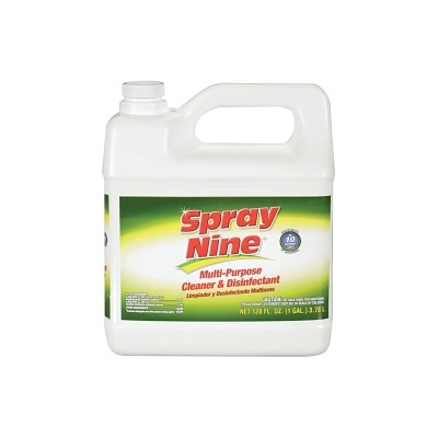 ITW Pro Brands Spray Nine® Heavy-Duty Cleaner+Degreaser+Disenfectant, 1 gal Jug, Citrus