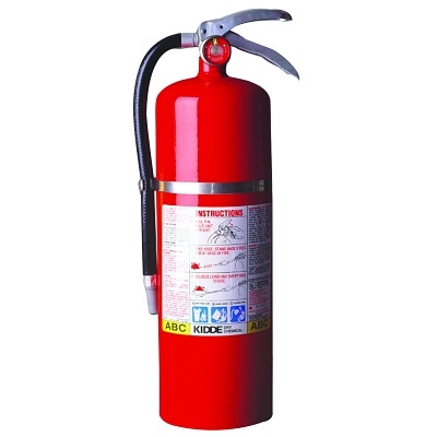 Kidde Pro Plus Multi-Purpose Dry Chemical Fire Extinguisher - ABC Type, 10 lb (Average)
