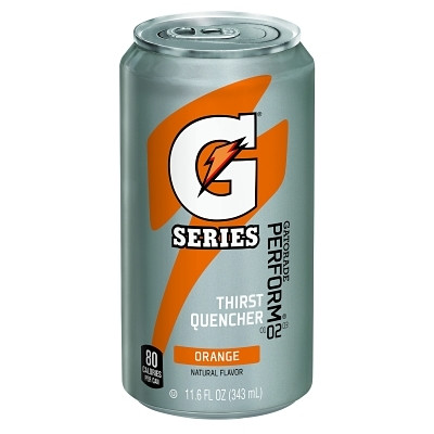 Gatorade® G Series 02 Perform® Thirst Quencher Ready-to-Drink Can, 11.6 fl oz, Orange