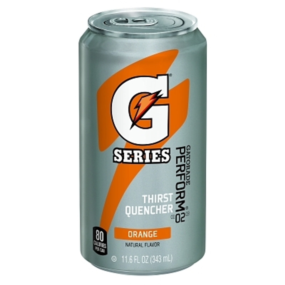 Gatorade® G Series 02 Perform® Thirst Quencher Ready-to-Drink Can, 11.6 fl oz, Orange