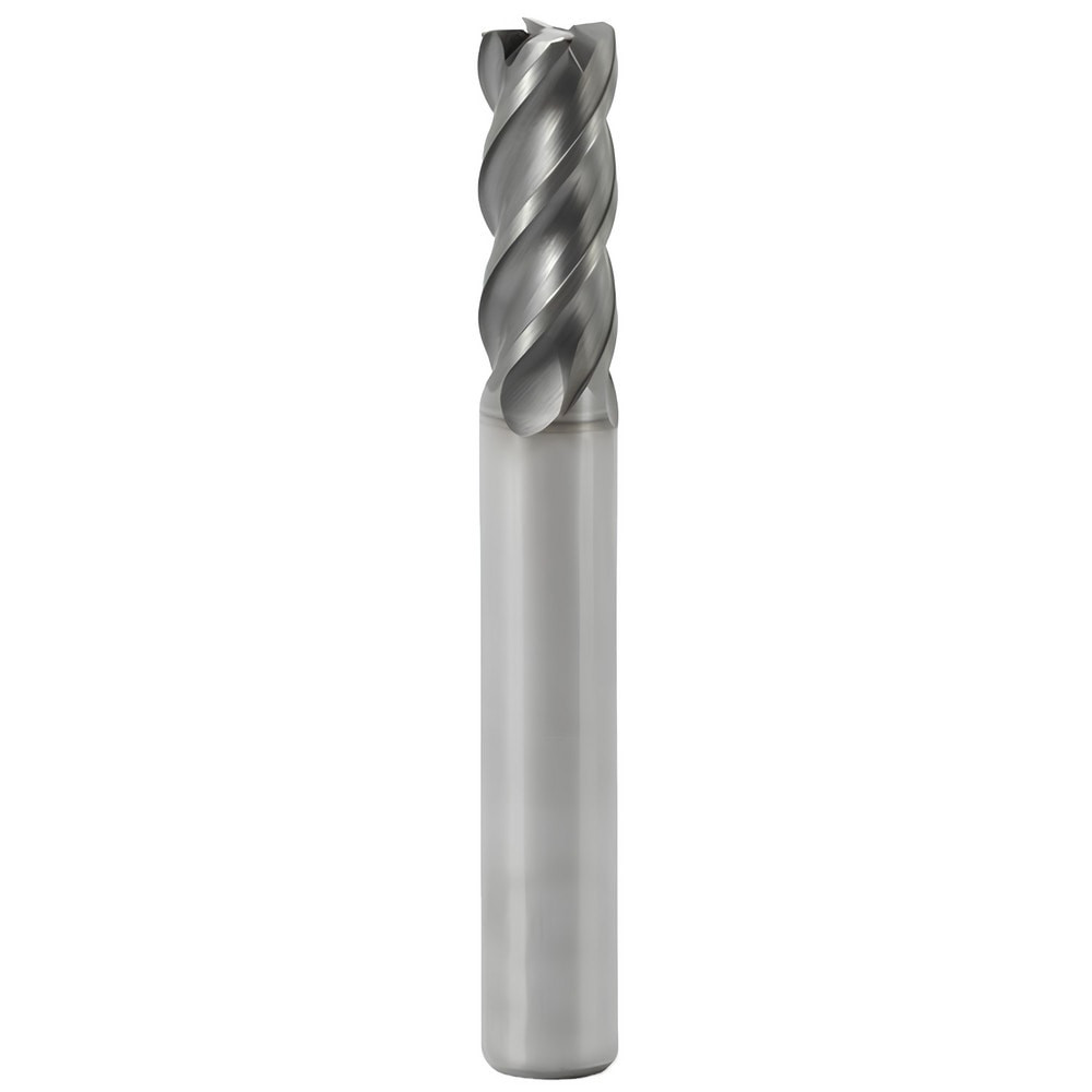 Seco 02828210 Corner Chamfer End Mill: 8 mm Dia, 18 mm LOC, 4 Flutes, 0.3 mm Chamfer Width, Solid Carbide