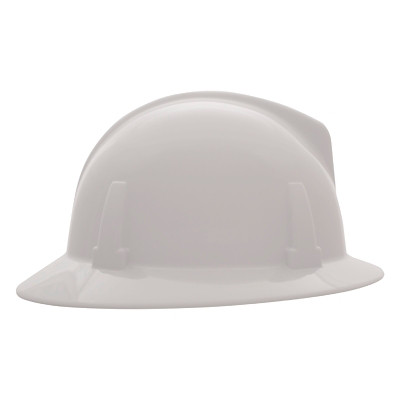 MSA Topgard® Protective Caps and Hats, Fas-Trac® III Ratchet, Hat, White