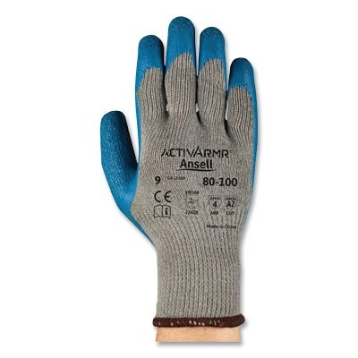 Ansell ActivArmr® 80-100 Multi-Purpose Gloves, Size 10, Blue/Gray