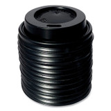BOARDWALK HOTBL4 Hot Cup Lids, Fits 4 oz Hot Cups, Plastic, Black, 1,000/Carton