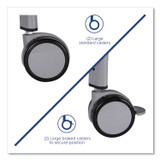 GRATNELLS USA, LLC SSET014410 Callero Tilted Tray Trolley Set 01, Metal, 1 Shelf, 9 F2 Deep Bins, 40.6" x 17.3" x 41.5", Silver/Grass Green