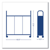 GRATNELLS USA, LLC SSET034419 Callero Plus Treble Column Trolley Set 03, Metal, 1 Shelf, 24 F1 Shallow Bins, 40.6" x 17.3" x 41.5", Silver/Light Gray