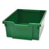 GRATNELLS USA, LLC SSET134410 Callero Plus Double Column Trolley Set 13, Metal, 1 Shelf, 8 F2 Deep Bins, 27.4" x 17.3" x 41.5", Silver/Grass Green