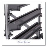 GRATNELLS USA, LLC SSET164406 Callero Plus Treble Column Trolley Set 16, Metal, 1 Shelf, 6 F2 Deep Bins, 40.6" x 17.3" x 41.5", Silver/Royal Blue