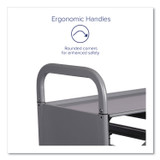 GRATNELLS USA, LLC SSET164419 Callero Plus Treble Column Trolley Set 16, Metal, 1 Shelf, 6 F2 Deep Bins, 40.6" x 17.3" x 41.5", Silver/Light Gray