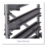 GRATNELLS USA, LLC SSET214420 Callero Plus Treble Column Trolley Set 17, Metal, 1 Shelf, 16 F1 Bins, 4 F2 Bins, 40.6" x 17.3" x 41.5", Silver/Trans Frost