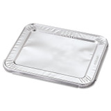 HFA INC 204930 Steam Pan Foil Lids, Fits Half-Size Pan, 30 Gauge, 12.27 x 10.44, 100/Carton