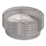 HFA INC 400440 Round Aluminum Containers, 32 oz, 9.03" Diameter x 1.25" h, Silver, 500/Carton