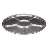 HFA INC 4018100 Aluminum Lazy Susan, 6 Compartments, 18" Diameter x 0.94" h, 25/Carton