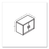 HON COMPANY 105291LKI1 10500 Series Storage Cabinet with Doors, Two Shelves, 36" x 20" x 29.5", Kingswood Walnut