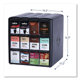 LAVAZZA FLAVIA® 25200002 Four Column Merchandiser, 12 Compartments, 15.2 x 17.2 x 16.3, Black