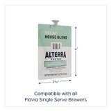 LAVAZZA FLAVIA® 48013 Alterra Decaf House Blend Coffee Freshpack, 100/Carton