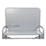 GRATNELLS USA, LLC MST014419 Callero MakerSpace Trolley Set 01, Metal, 1 Shelf, 12 F1 Bins, 3 F2 Bins, 42.9" x 17.3" x 61.8", Silver/Light Gray