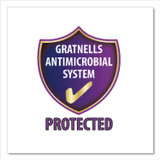 GRATNELLS USA, LLC SASET014429 Callero Tilted Tray Trolley Set 01, Antimicrobial, Metal, 9 F2 Deep Bins, 40.6" x 17.3" x 41.5", Silver/Translucent Kiwi