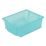 GRATNELLS USA, LLC SASET164429 Callero Plus 3-Column Trolley Set 16, Antimicrobial, Metal, 6 F2 Deep Bins, 40.6" x 17.3" x 41.5", Silver/Translucent Kiwi