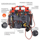 TENACIOUS HOLDINGS, INC. ergodyne® 13699 Arsenal 5710 Bucket Truck Tool Board, Tethering Points, 8 Compartments, 24" x 22", Tarpaulin, Gray