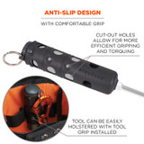 TENACIOUS HOLDINGS, INC. ergodyne® 19747 Squids 3745 Tool Grip and Tether Attachment Point, 1 lb Max Working Capacity, 5.5" Long, Black, 2/Pack