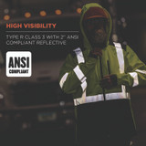 TENACIOUS HOLDINGS, INC. ergodyne® 23526 GloWear 8353 Class 3 Hi-Vis Softshell Water-Resistant Jacket, 2X-Large, Lime