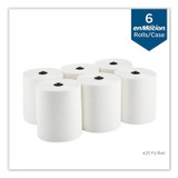 GEORGIA PACIFIC Professional 89410 enMotion Paper Towels, 1-Ply, 8.25" x 420 ft, White, 6 Rolls/Carton
