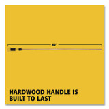 RUBBERMAID COMMERCIAL PROD. H216 Gripper Hardwood Mop Handle, 1.13" dia x 60", Natural/Yellow