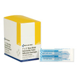 FIRST AID ONLY, INC. H175 Adhesive Blue Metal Detectable Bandages, 1 x 3, Plastic with Foil, 100/Box, 12 Boxes/Carton