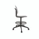 SAFCO PRODUCTS 7827GR Commute Extended Height Task Chair, Supports Up to 275 lb, 18.25" to 22.25" Seat Height, Gray/Black