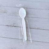 BOARDWALK SOUPWHPS Heavyweight Wrapped Polystyrene Cutlery, Soup Spoon, White, 1,000/Carton