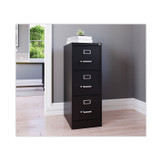 ALERA HVF1541BL Three-Drawer Economy Vertical File, Letter-Size File Drawers, 15" x 22" x 40.19", Black