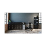ALERA HVF1541BL Three-Drawer Economy Vertical File, Letter-Size File Drawers, 15" x 22" x 40.19", Black