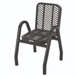 GLOBAL INDUSTRIAL 348122BK Outdoor Dining Set, Round, 36" dia x 29"h, Black Top, Black Base/Legs