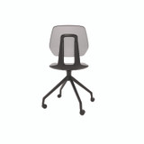 SAFCO PRODUCTS 7826GR Commute Guest Chair, Supports Up to 275 lbs, 19" Seat Height, Gray Seat, Gray Back, Black Base