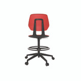 SAFCO PRODUCTS 7827RD Commute Extended Height Task Chair, Supports Up to 275 lb, 18.25" to 22.25" Seat Height, Red/Black