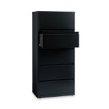 ALERA HLF3067BL Lateral File, Five Legal/Letter/A4-Size File Drawers, 30" x 18.62" x 67.62", Black