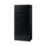 ALERA HLF3067BL Lateral File, Five Legal/Letter/A4-Size File Drawers, 30" x 18.62" x 67.62", Black