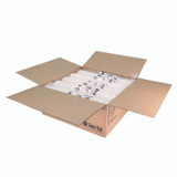 FABRI-KAL LRK12/14 Kal-Clear/Nexclear Drink Cup Lids, Flat, X-Style Straw Slot, Fits 12 oz to 14 oz Cold Cups, Plastic, Translucent, 1,000/CT