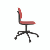 SAFCO PRODUCTS 7825RD Commute Task Chair, Supports Up to 275 lbs, 18.25" to 22.25" Seat Height, Red Seat, Red Back, Black Base