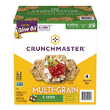 TH FOODS, INC. Crunchmaster® 60004077 5-Seed Multi-Grain Crunchy Oven Baked Crackers, Original, 5 oz Bags, 4/Box, 2 Boxes/Carton