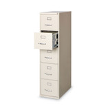 ALERA HVF1562PY Five-Drawer Economy Vertical File, Letter-Size File Drawers, 15" x 26.5" x 61.37", Putty