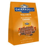 GHIRARDELLI 60004071 Milk Chocolate and Caramel Chocolate Squares, 15.96 oz Bag, 2/Carton
