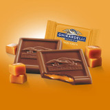 GHIRARDELLI 60004071 Milk Chocolate and Caramel Chocolate Squares, 15.96 oz Bag, 2/Carton