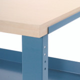 GLOBAL INDUSTRIAL 606795 Industrial Workbench Bench-in-a-Box, 3,000 lbs, 60 x 30 x 29.75 to 36.75, Blue