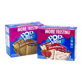 KELLOGG'S 60004083 Pop Tarts, Brown Sugar Cinnamon/Strawberry, 2/Pouch, 24 Pouches Box, 2 Boxes/Carton