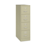 ALERA HVF152652PY Four-Drawer Economy Vertical File, Letter-Size File Drawers, 15" x 26.5" x 52", Putty